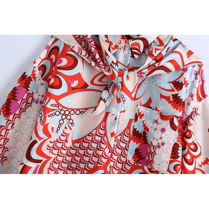 Shelly Printed Three Piece Coord Set