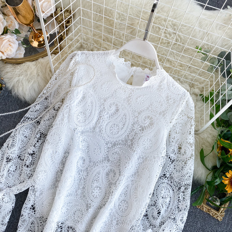 Olivia Summer Lace Vintage Blouse