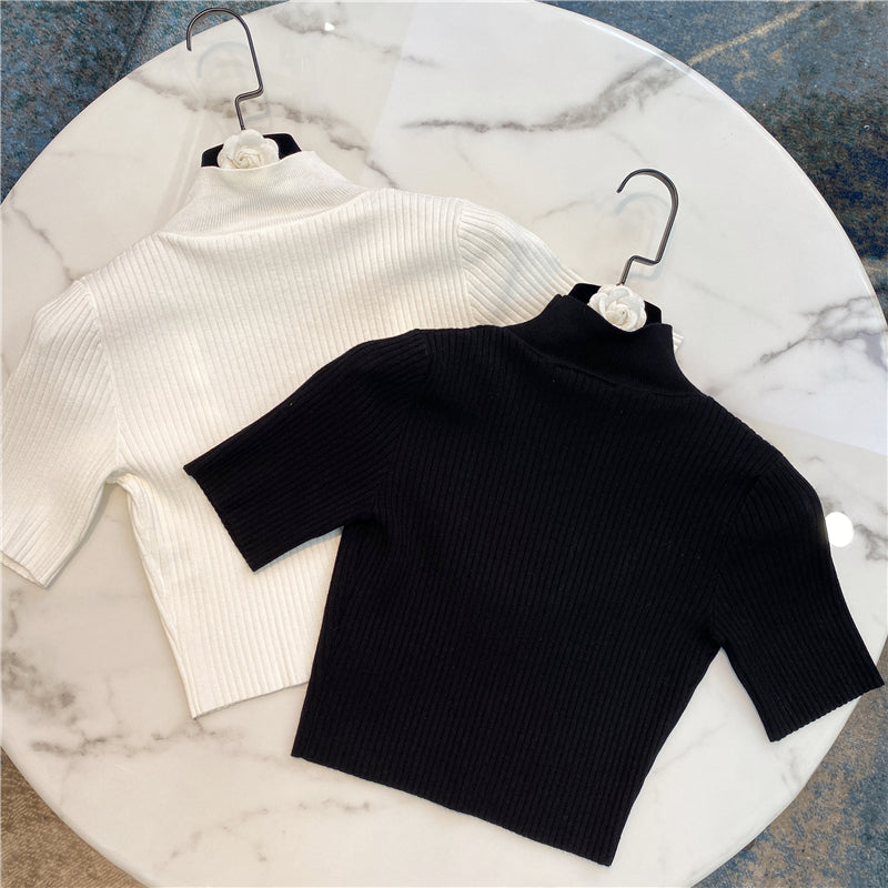 Dalmonte Rhinestone beading Crop Top