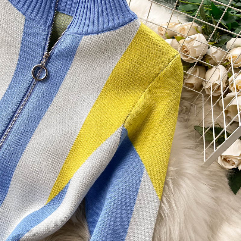 Ivy Color Block Sheath Knit Dress