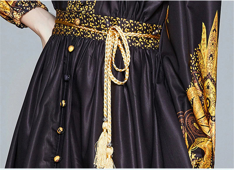 Keeya Bohemian Printed Vintage Dress