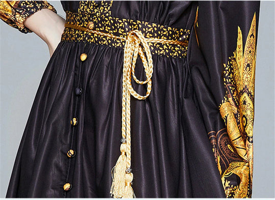 Keeya Bohemian Printed Vintage Dress