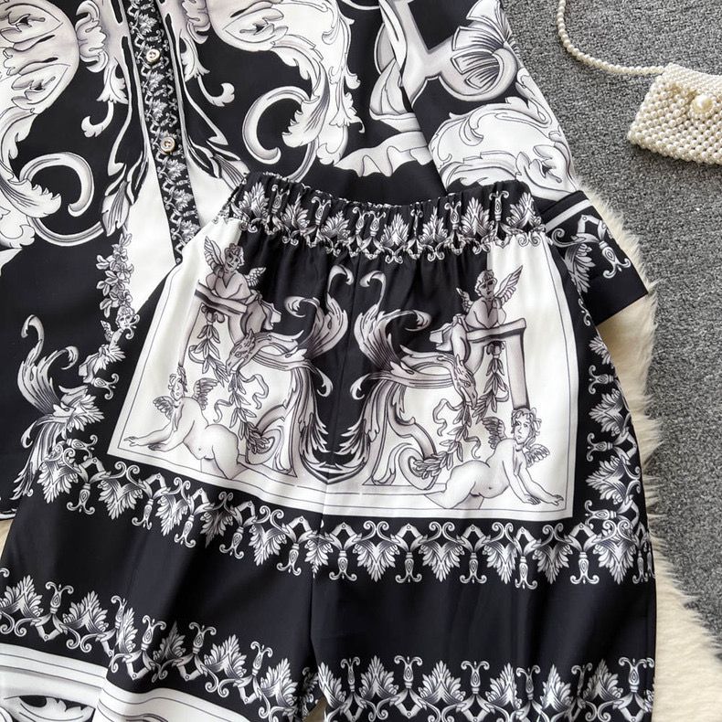 Bella Abstract Printed Coord Set