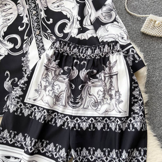 Bella Abstract Printed Coord Set