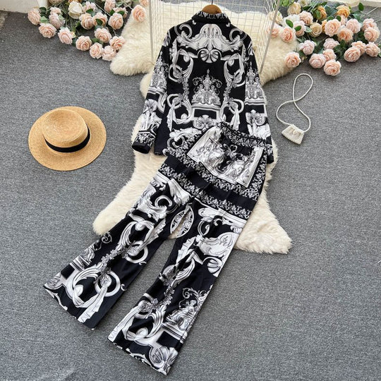 Bella Abstract Printed Coord Set