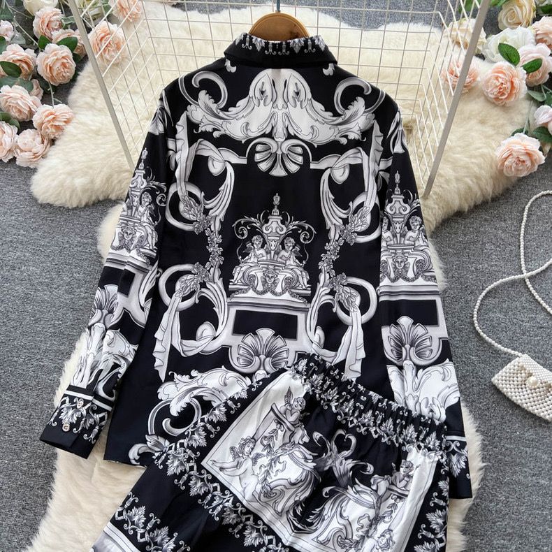 Bella Abstract Printed Coord Set