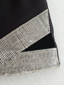 Megan High Waisted Sequin Patch work Skirt