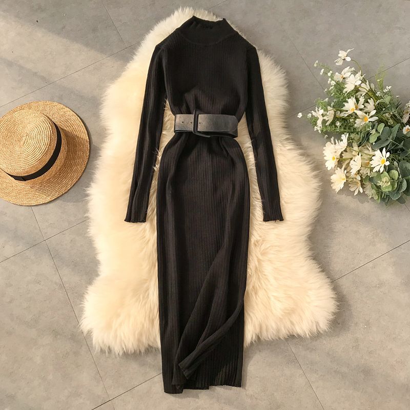 Snythia High Neck Bodycon Dress