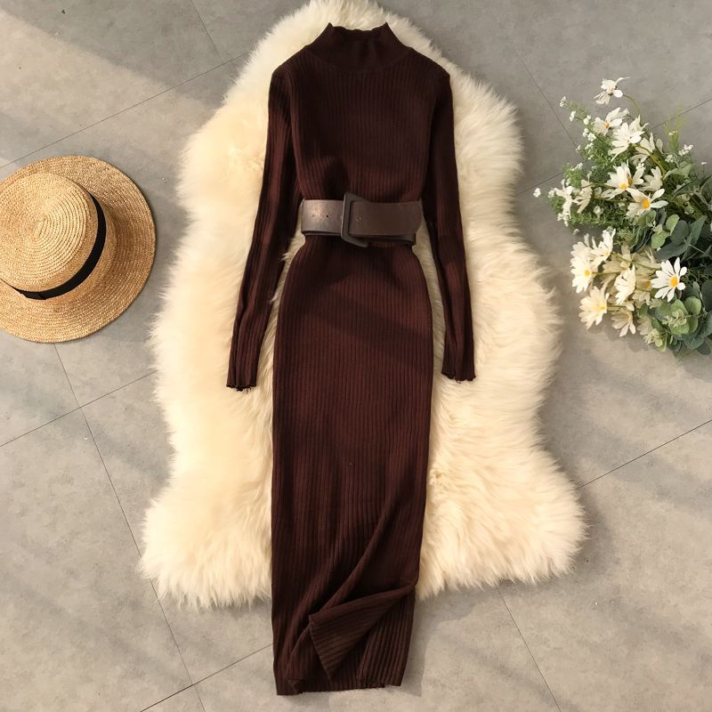 Snythia High Neck Bodycon Dress