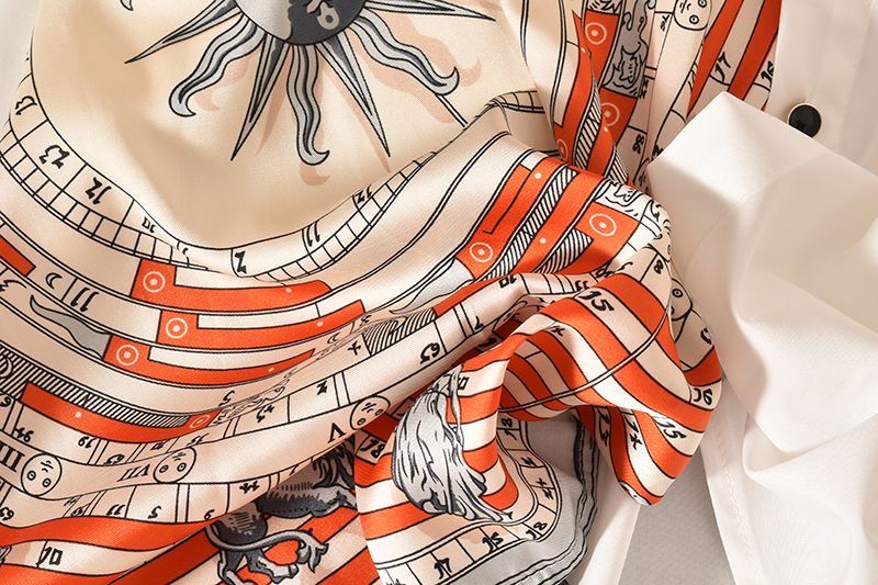 Elizabeth Asymmetric Printed Shirt