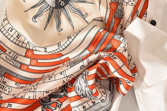 Elizabeth Asymmetric Printed Shirt