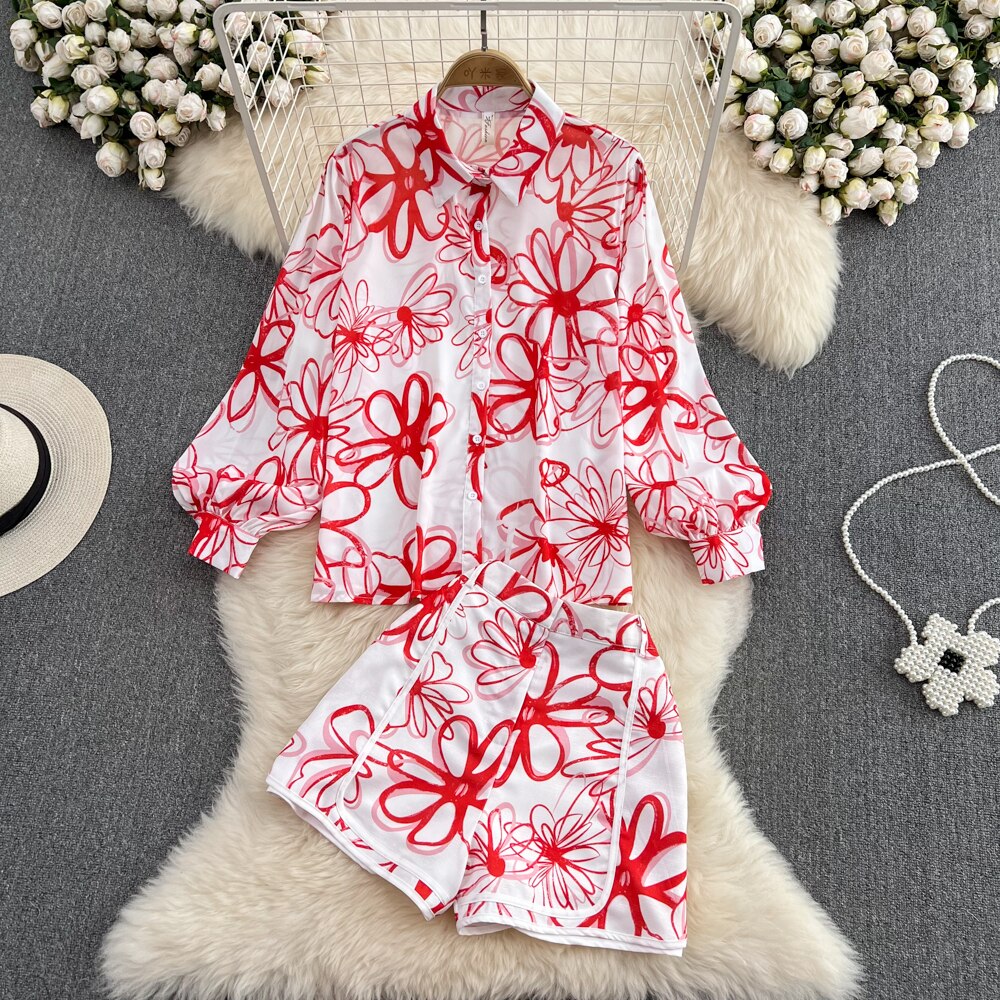 Shenice Printed Two Piece Coord Set