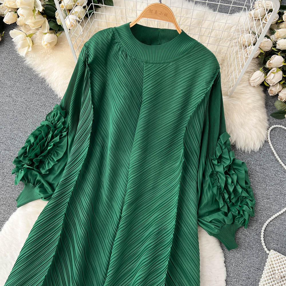 Daphne Ruffled Vintage Dress