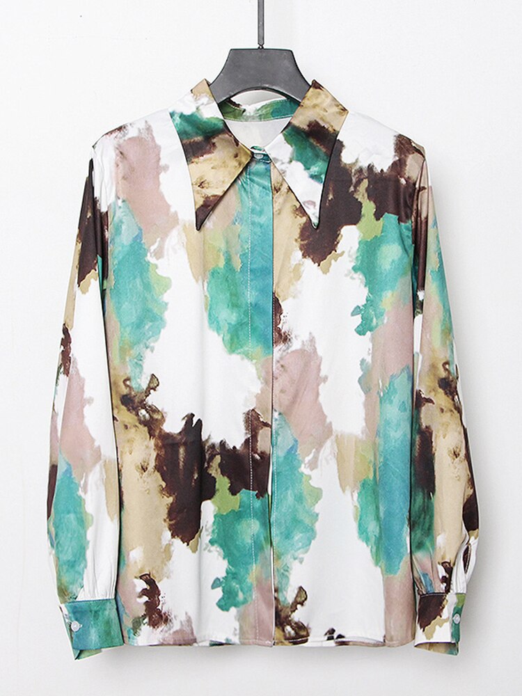 Elaine Gradient Printed Shirt