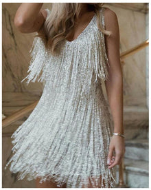 Latina Tassel Tier Flapper Dress