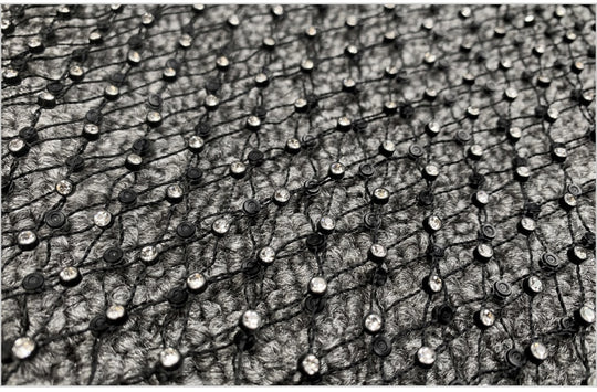 Rhinestone Fishnet Wide Legged Trousers