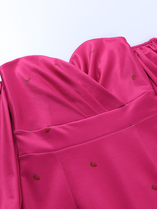 Vienna Mermaid Dress with Lantern Sleeves