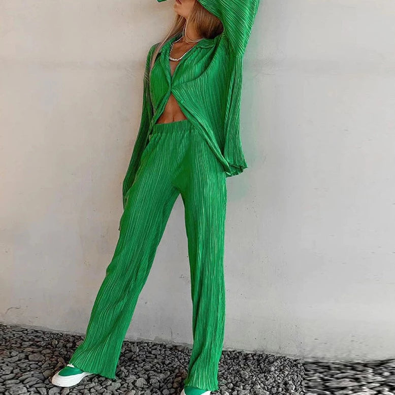 Lauren Pleated Coord Set