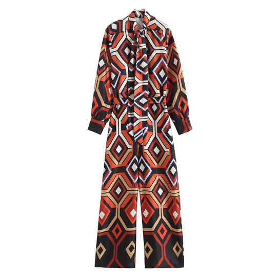 Denver Geometric Print Jumpsuit