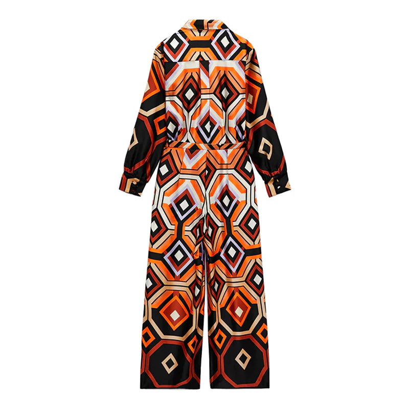 Denver Geometric Print Jumpsuit