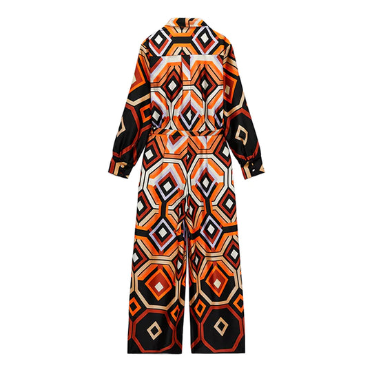 Denver Geometric Print Jumpsuit