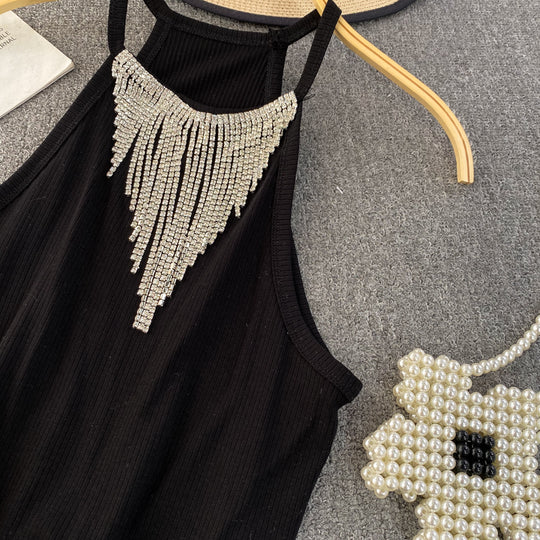 Eve Embellished Halter Neck Blouse