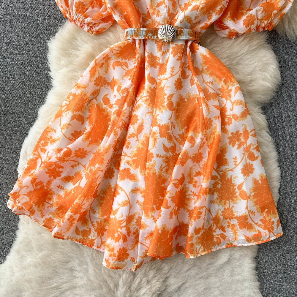 Evelyn Printed Dress