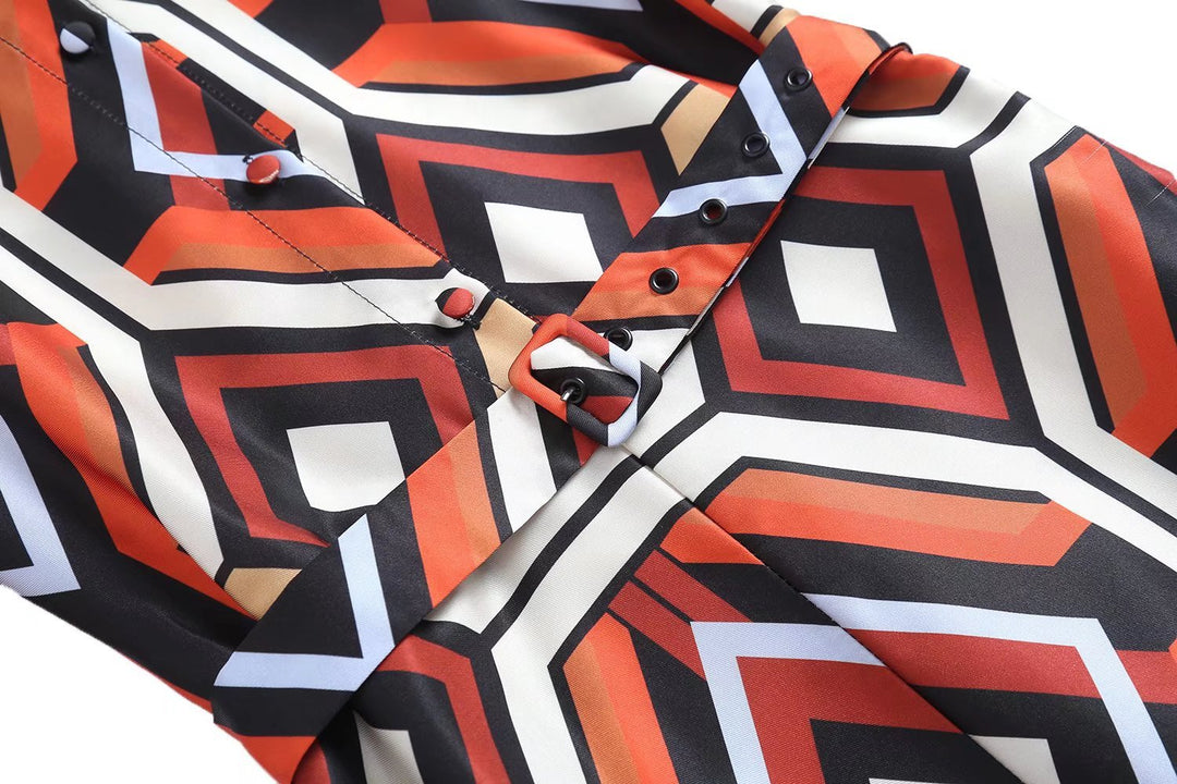 Denver Geometric Print Jumpsuit