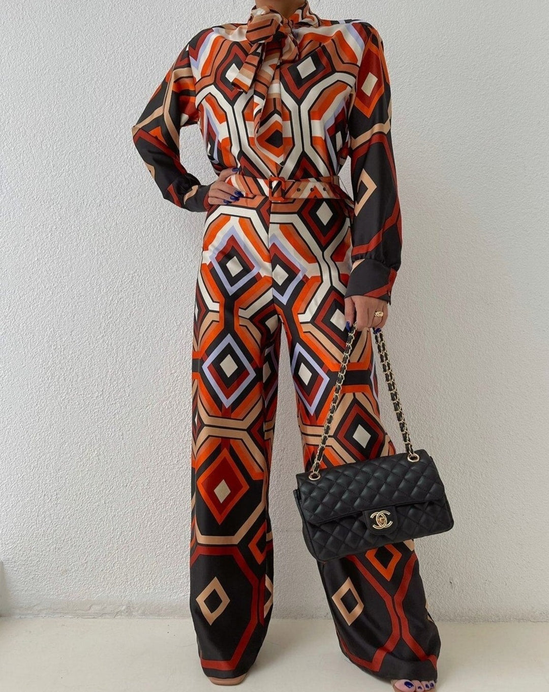 Denver Geometric Print Jumpsuit