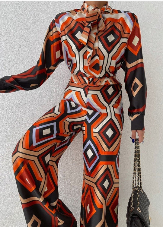 Denver Geometric Print Jumpsuit