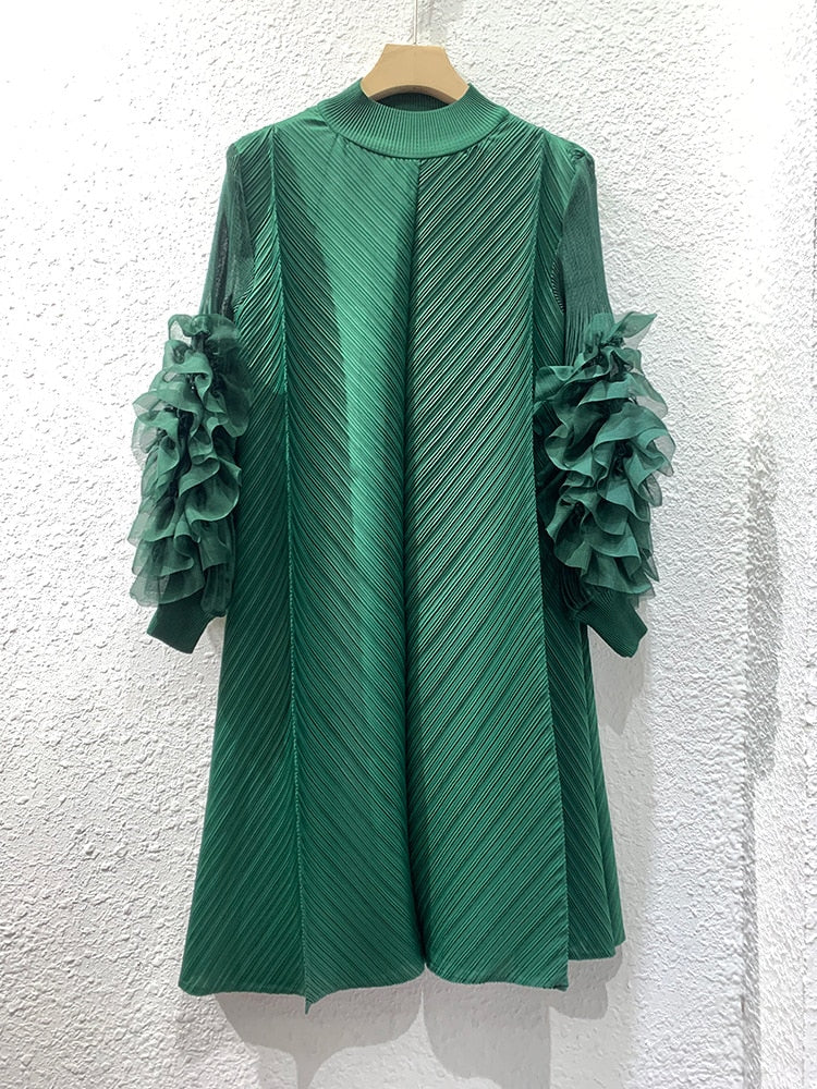 Daphne Ruffled Vintage Dress
