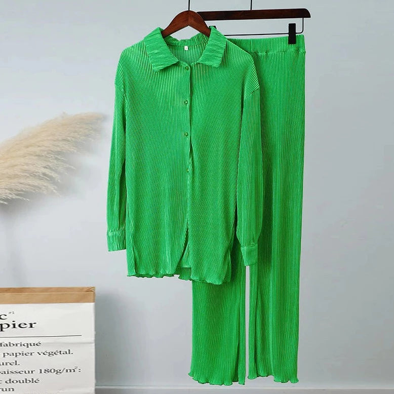 Lauren Pleated Coord Set