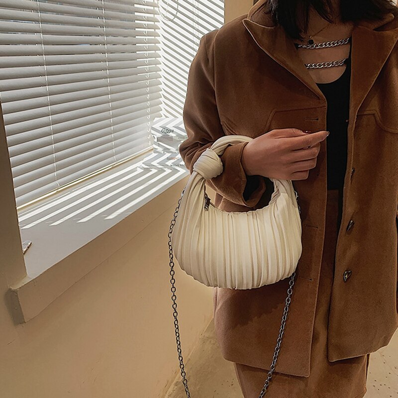 Hobo Pleated Shoulder Bag