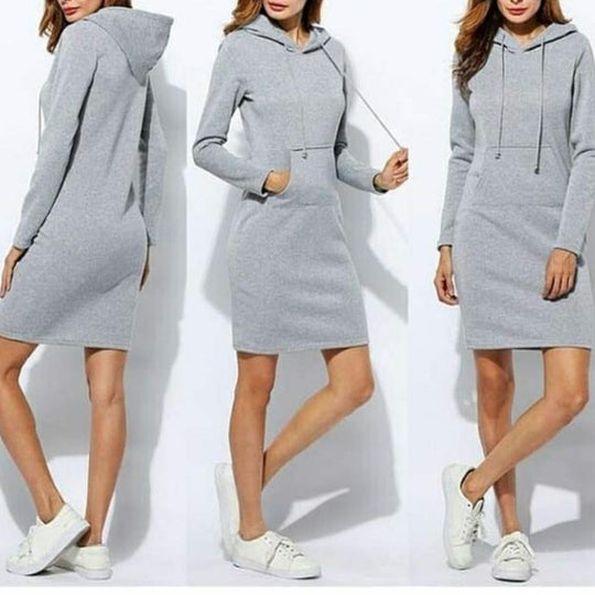 Essence Hoodie Dress with Pocket