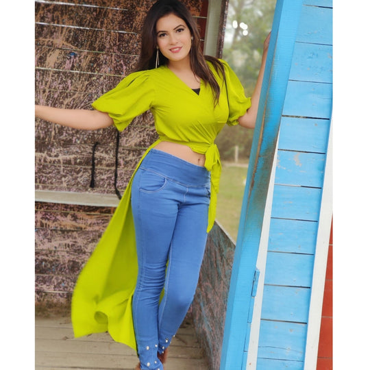 Carol Wrap Around high Low top