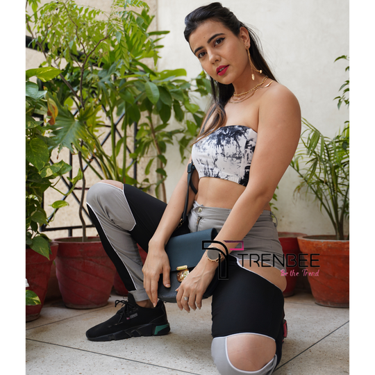 Julia Jewel Cut PatchWork Jogger