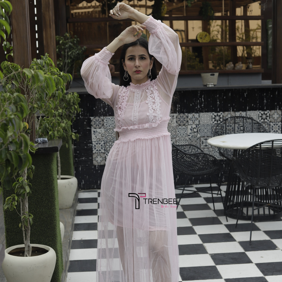 Sicilian Lace Long Veil Dress