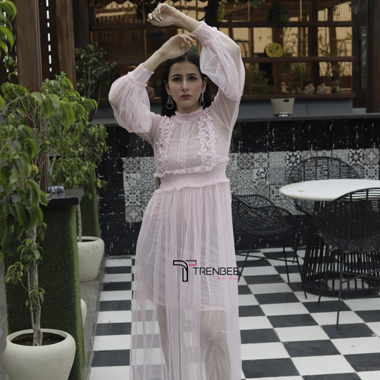 Sicilian Lace Long Veil Dress