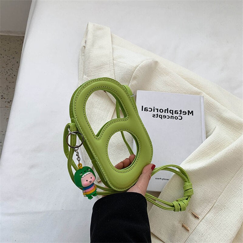 Clear Hollow out Crossbody Bag