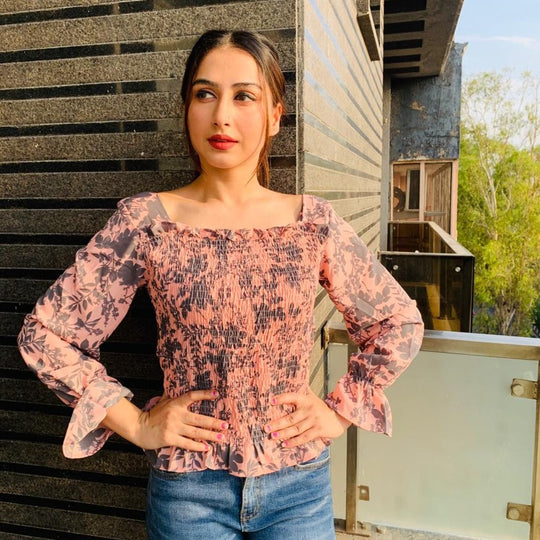 Seychelles Up and Down smocking Top