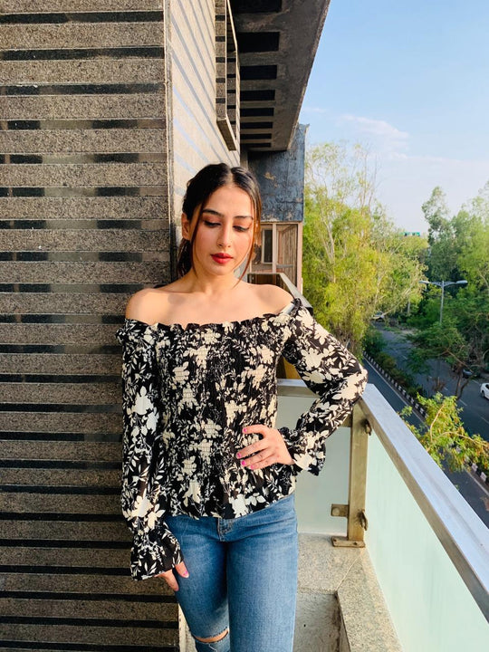 Seychelles Up and Down smocking Top