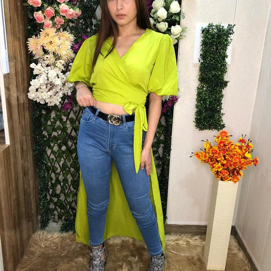 Carol Wrap Around high Low top