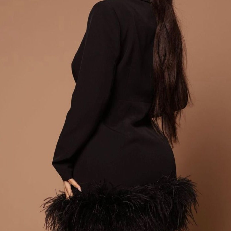 Linda Feather Vintage Dress