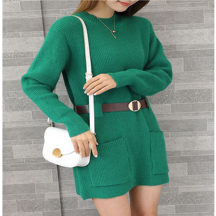 Toronto Sweater Dress with Belt