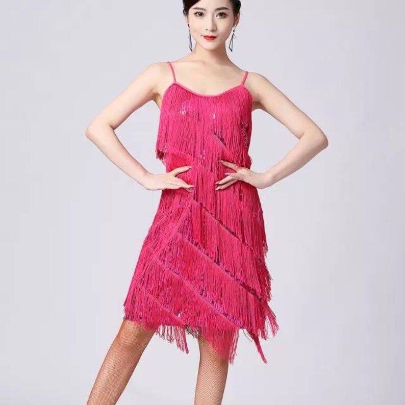 Latina Tassel Tier Flapper Dress