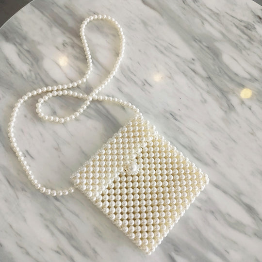 Faux Pearl Bag