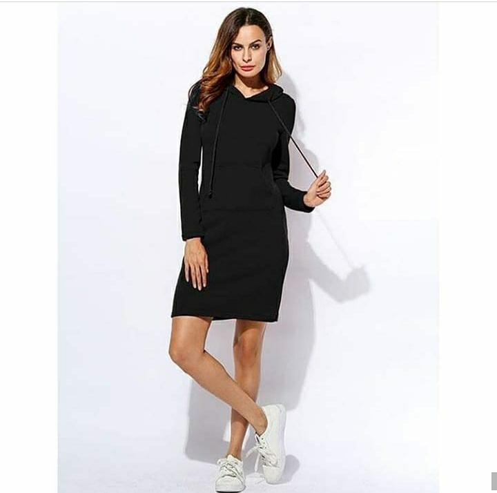 Hoodie Dress with Pocket
