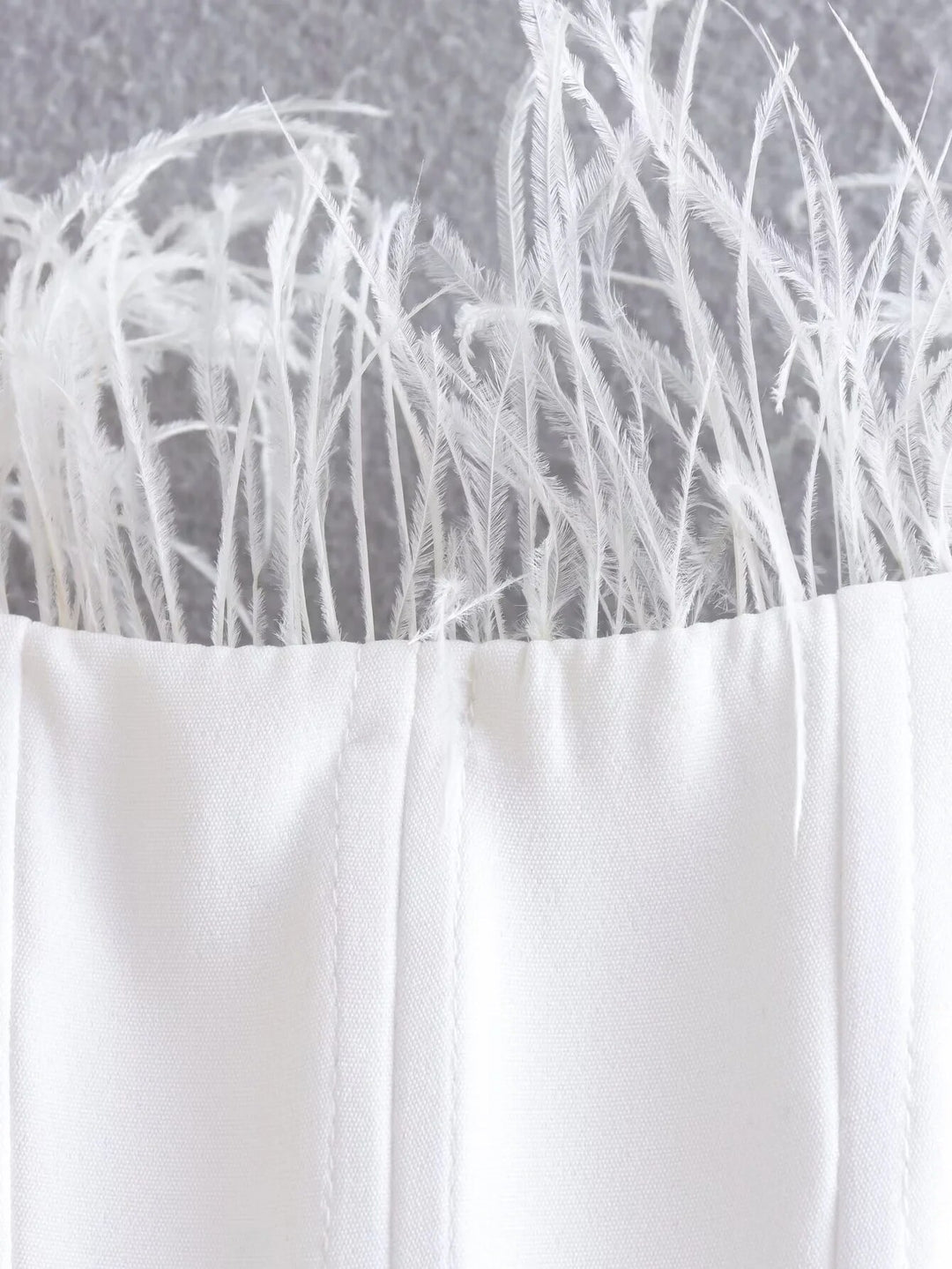 Anna Bustier with Feathers and Adjustable Strap