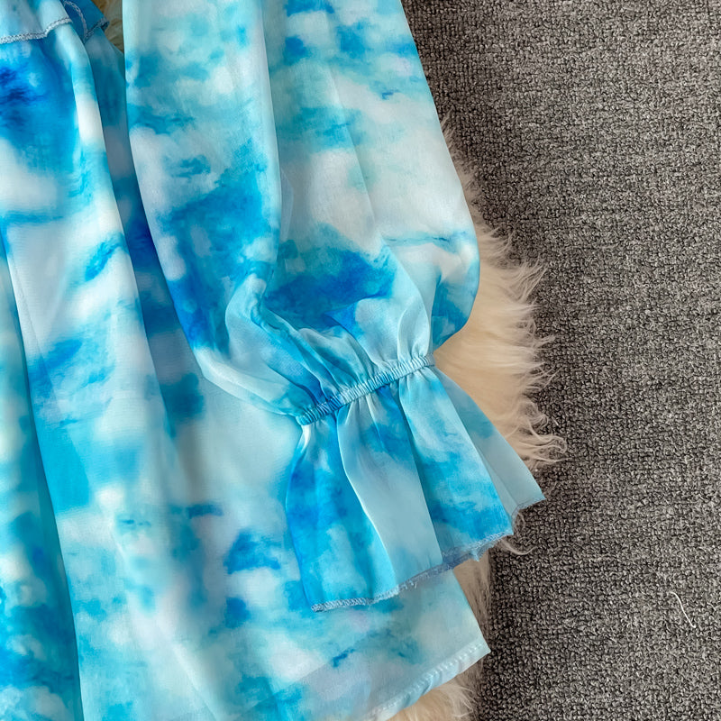 Naomi Luxury Tie-Dye Dress