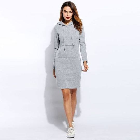 Essence Hoodie Dress with Pocket